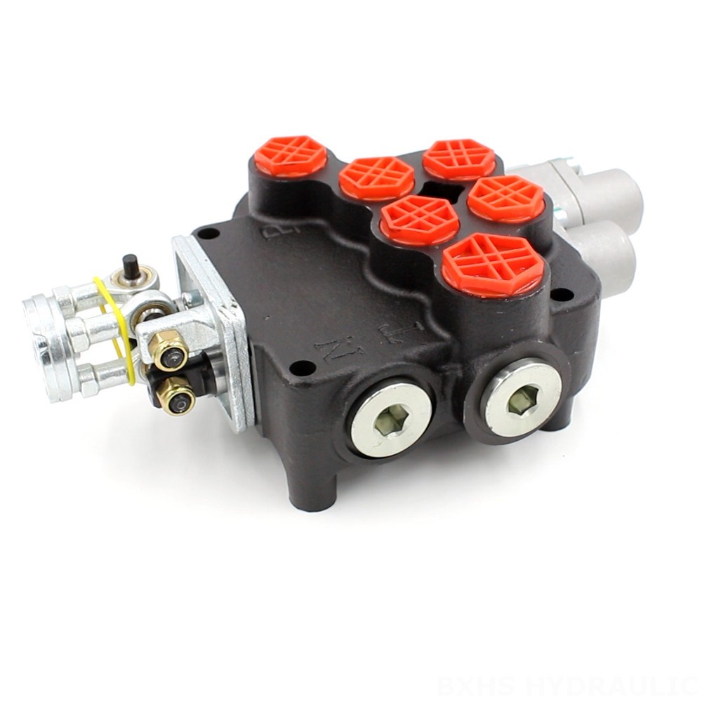 Hydraulic Dc Valve Wholesale Monoblock Directional Control Valve P80-G12-G34 with Joystick image